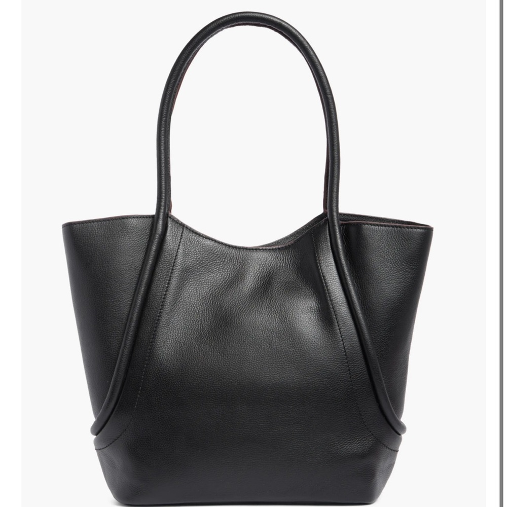 Lucky Brand Black Leather Tote Bag